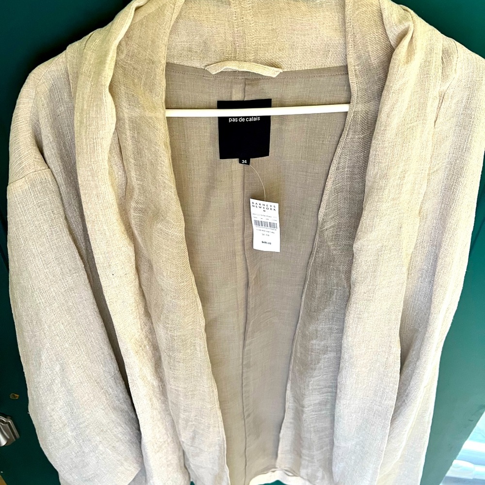 Pas de Calais linen blazer. Size 34